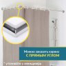 Карниз для ванной Угловой Г образный 155х60 Усиленный 25 мм MrKARNIZ фото 7